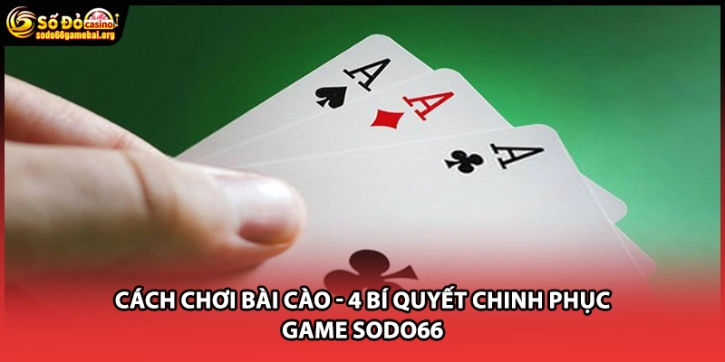Cách Chơi Bài Cào - 4 Bí Quyết Chinh Phục Game Sodo66