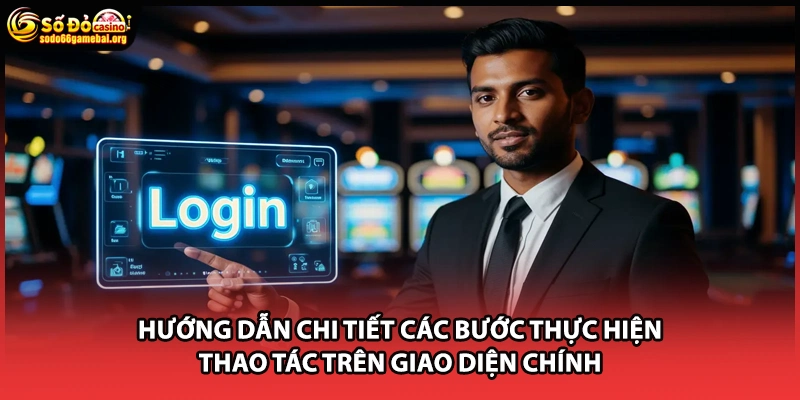 Hướng dẫn chi tiết các bước thực hiện thao tác trên giao diện chính